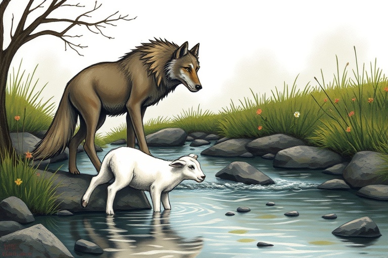 THE WOLF AND THE LAMB